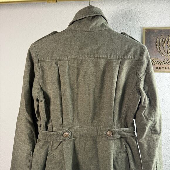 Women's Rag & Bone Olive Green Military Style Button Front Jacket Size 2 - Picture 8 of 11